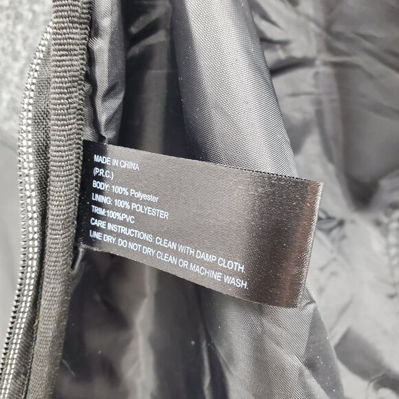 John Varvatos Grey Suit Weekender Zip Up Men's Duffel Travel Bag - Picture 5 of 9